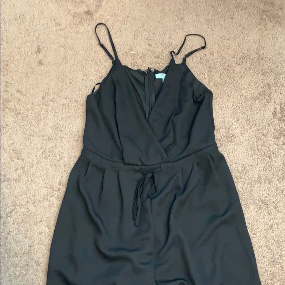black jumpsuit